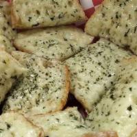 Garlic Bread with Cheese · Served with marinara sauce.