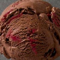 Chocolate Raspberry Truffle Ice Cream (pint) · Dark chocolate ice cream swirled with raspberry ribbon and mini raspberry filled chocolate c...