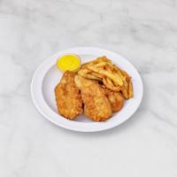 Chicken Fingers · Served with honey mustard dressing with french fries.