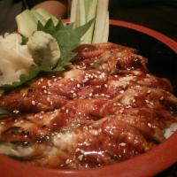 Una Don · Grilled eel on a bed of sushi rice.