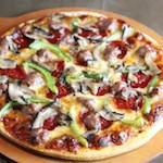 Chiefs Supreme Pizza · All beef pepperoni, Italian sausage, mushrooms, onions, green peppers, and Kalamata olives.