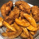 5 pc Chicken Tender Basket · Served with honey mustard and wedge fries.
