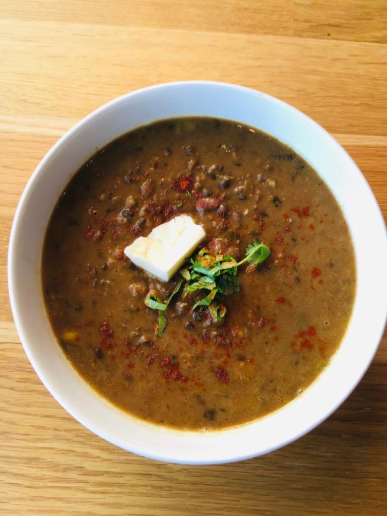 Daal Makhani · Black lentil and red kidney beans cooked with spices.