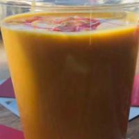 Mango Lassi · Sweet mango shake blend with yogurt.