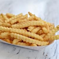 Crinkle Cut Fries · Crispy and golden. Premium grade.