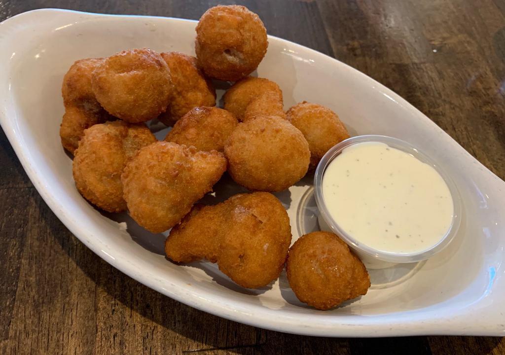 Breaded Mushrooms · Served with house-made Marinara or Ranch (4oz)