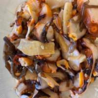 Octopus (Tako)  Salad · Seasoned Octopus and Seaweed