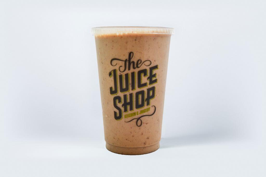Wake Me Up Smoothie · Cold brew coffee, almond milk, bananas, almond butter and dates.