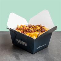 Regular Poutine · Hand-cut fries, cheese curds, gravy, and scallions.

