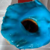 Blue Icing Donut · 