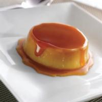 Leche Flan · Delicious and mouth-watering custard made from egg yolk and milk, topped with caramel syrup.