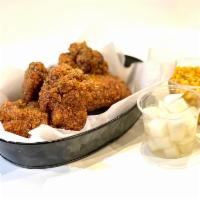 Honey Soy Wings (Lg.) · Our crispy Wings individually brushed with Secret Honey Soy sauce ** 14 Pcs, One free side i...