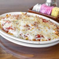Baked Ziti with Marinara Sauce Dinner · Add chicken for an additional charge.