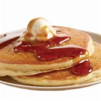 Two Buttermilk Pancakes · Two of our house-made, fluffy buttermilk pancakes.