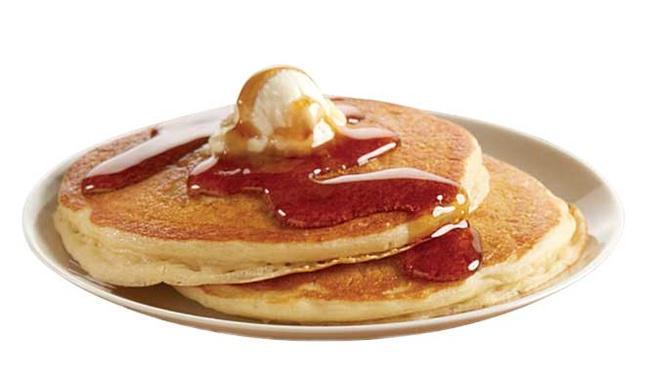 Two Buttermilk Pancakes · Two of our house-made, fluffy buttermilk pancakes.