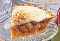 Sour Cream Apple Slice · Baked apples, sour cream topping, sprinkled with cinnamon and buttery pecans.