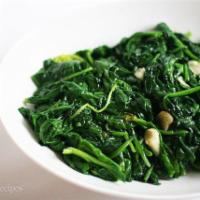 Side Sautéed Spinach · Garlic & Oil