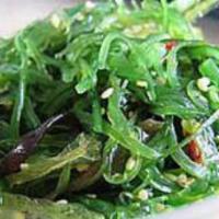 Seaweed Salad · Japanese seaweed salad seasoned with a sesame vinaigrette.