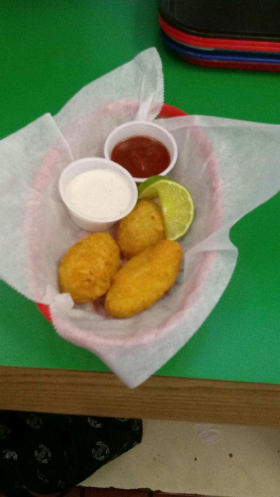 Jalapeno Poppers (3) · 3 Fried Jalapenos Poppers with a side of Ranch