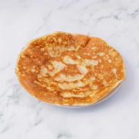 Plain Uttapam · Thick pancake made with fermented lentil and rice dough.