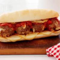 Meatball Parmesan Sandwich · 