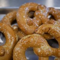 Fenway · Salted and buttery 5 oz. pretzel. Served with brown mustard or smoked cheese.