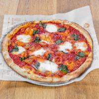 Red Vine (Large) · ovalini mozzarella, cherry tomatoes, parmesan, basil, red sauce, olive oil drizzle