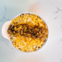 Beans · topped with cheese and jalapeño