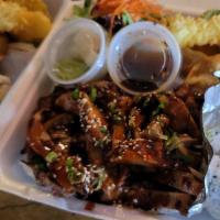 Chicken Teriyaki Entree* · Chicken marinated in our sweet and savory sauce, grilled over fire, glazed with our teriyaki...
