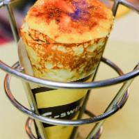 15. Crepe Brulee - Large · Choose one fruit: Banana, Strawberry, Blueberry, Raspberry, Mango, or Lychee