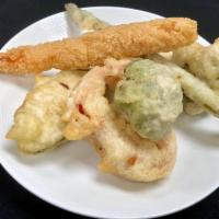 Shrimp and Vegetable Tempura · Fluffy and crisp deep-fried battered shrimp and vegetables.