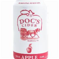 Doc's Hard Apple Cider · Crisp, and fruit-forward. Semi-dry and wonderfully effervescent with a remarkably fresh appl...