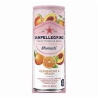 S.Pellegrino Clementine & Peach  · Sparkling drink with 4% clementine and 4% peach juices from concentrate with other natural f...