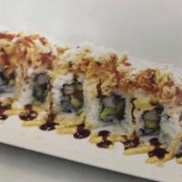Crab Lover Roll · Double crab, avocado, and topped with spicy crab.