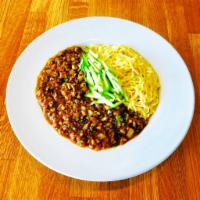 11. Jaja Men Ramen · Spicy ground pork with thick sauce with noodles. No ramen soup.