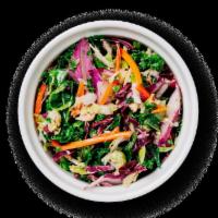 Rainbow Slaw · Crunchy carrots, kale, cabbage, and brussels sprouts