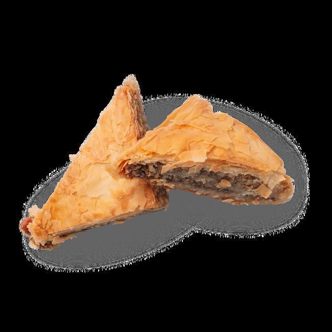 Baklava · Sweet pastry with chopped nuts, honey, and layers of phyllo dough