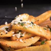 Hand-Cut French Fries · Add cheese for an additional charge.