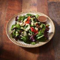 Buenos Aires Salad · Arugula, roasted bell pepper, mushrooms, heart of palms and balsamic vinaigrette