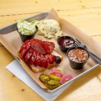 5. Smoked Sausage with 3 Sides · 