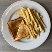 Grilled Cheese · American cheese, grilled white, French fries
