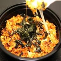 Kimchi Rice · Kimchi Pan Roasted Rice with Mozzarella Cheese