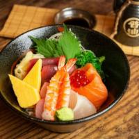 Chirashi Bowl · Assorted sashimi on sushi rice.