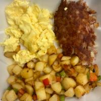 Corned Beef Hash · Served with eggs, country potatoes or hash browns and toast.