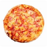 Small Hawaiian Pizza and Wings · Perfect mix of juicy sweet pineapple and smoked ham. Comes with 6 wings of your flavor choic...