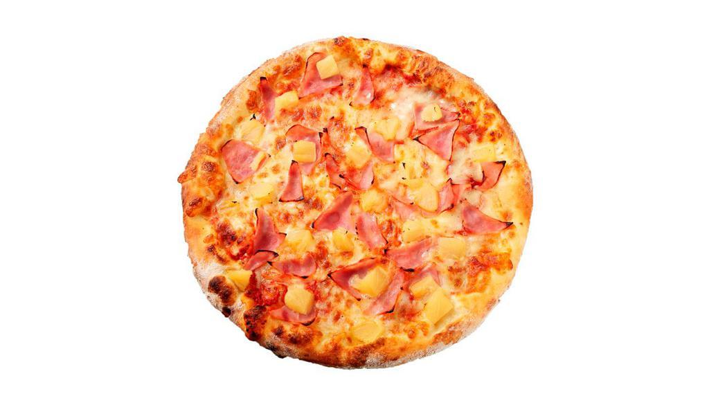 Hawaiian Pizza · Pineapple, ham, mozzarella cheese.