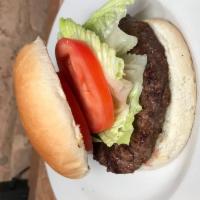 All American Steak Burger · Served with lettuce and tomato. 