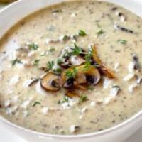 French Mushroom Cream Soup · French Mushroom Cream Soup with Cheese.