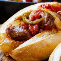 The Zipper Sandwich · Favorite. Just how you remember it at the fair! Roma sweet Italian pork sausage or vegan swe...
