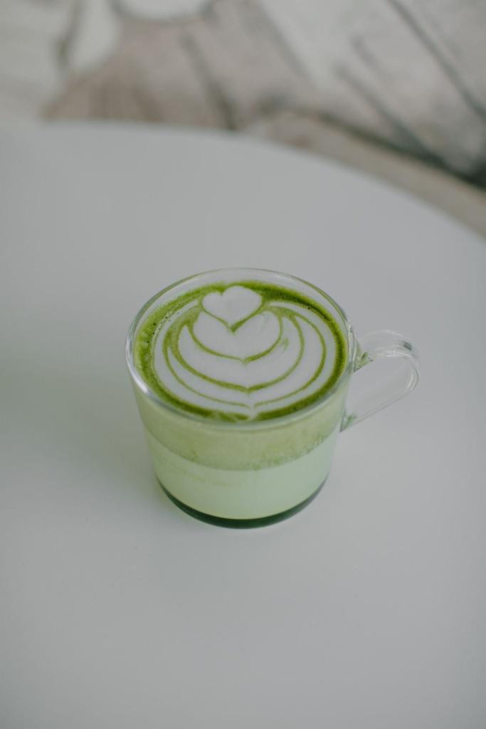 Matcha Latte · Green tea and steamed milk.